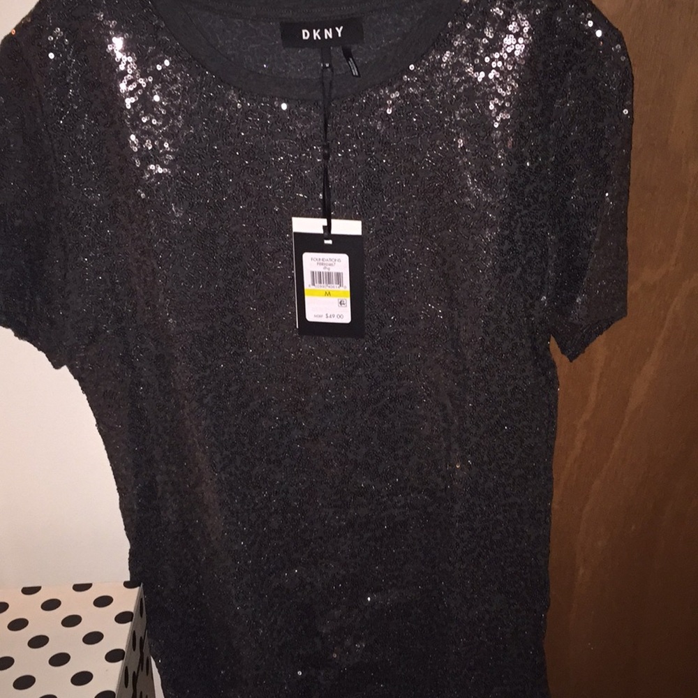 DKNY sparkle top